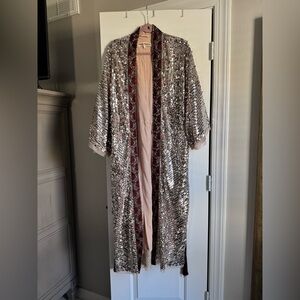 Free People Light is Coming sequin duster. Excellent condition! Only worn once.